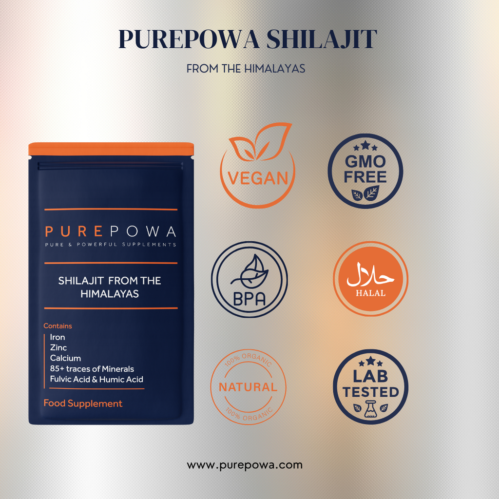 PUREPOWA Himalayan Shilajit — Pure & Potent Natural Energy Booster