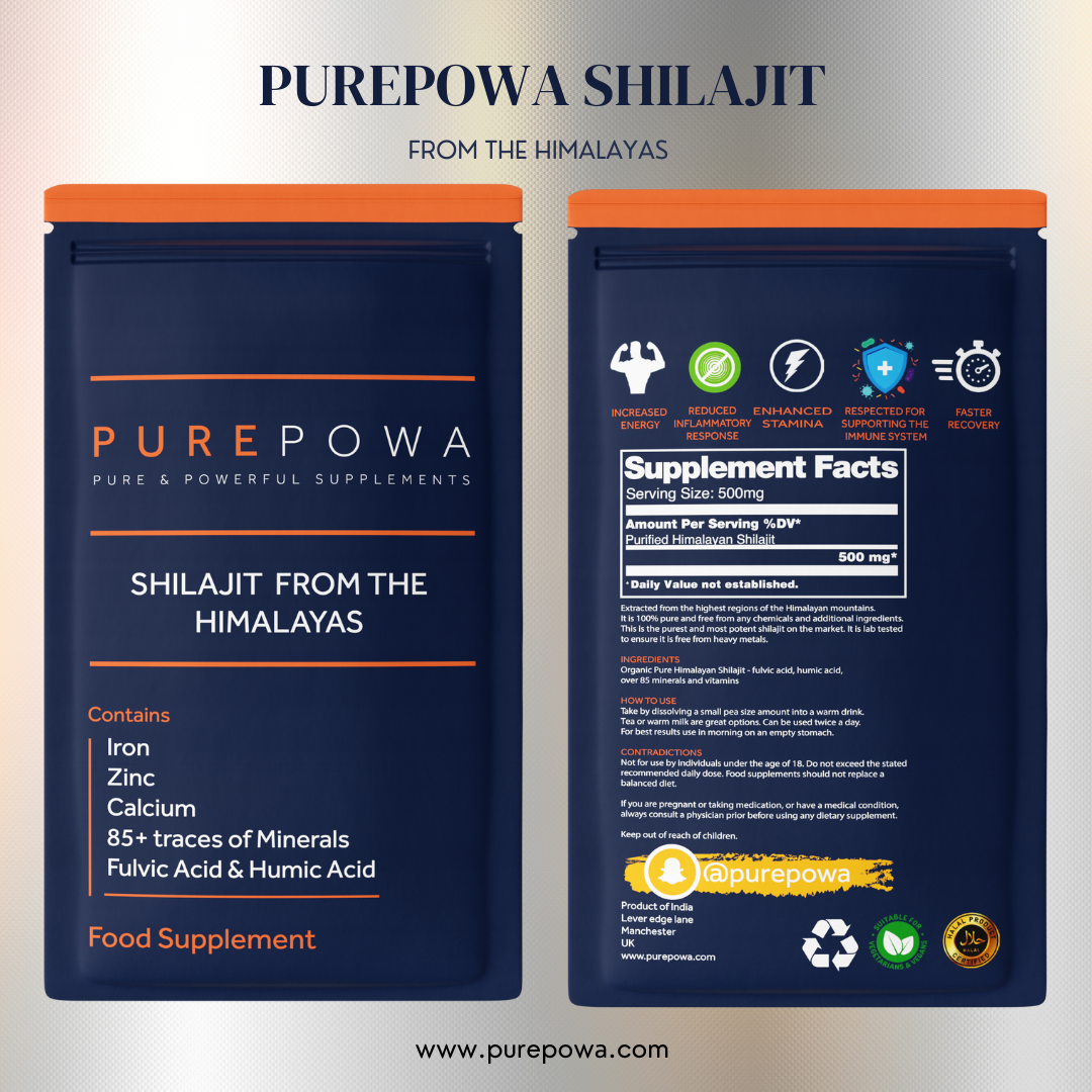 PUREPOWA Himalayan Shilajit — Pure & Potent Natural Energy Booster