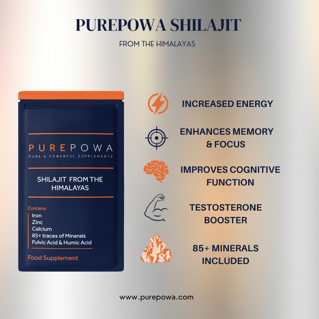 PUREPOWA Himalayan Shilajit — Pure & Potent Natural Energy Booster
