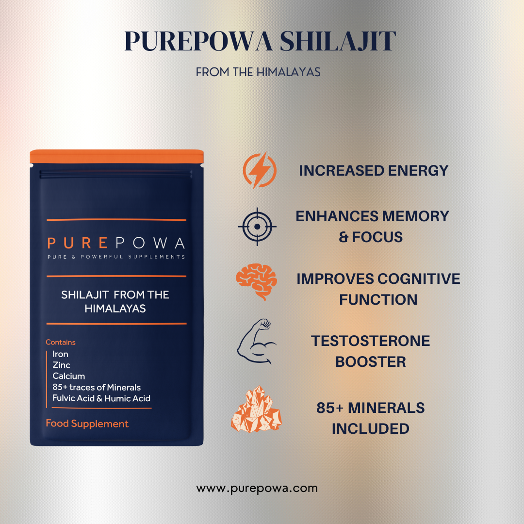 PUREPOWA Himalayan Shilajit — Pure & Potent Natural Energy Booster